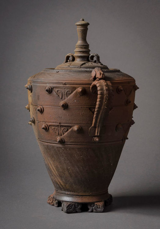 Picture of Footed Jar with Bufonidae