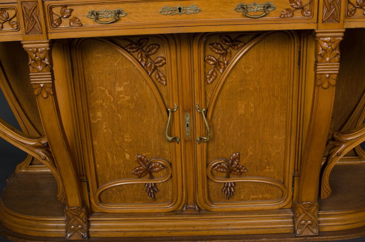 Picture of Server from Spanish Art Nouveau Oak Dining Room Suite