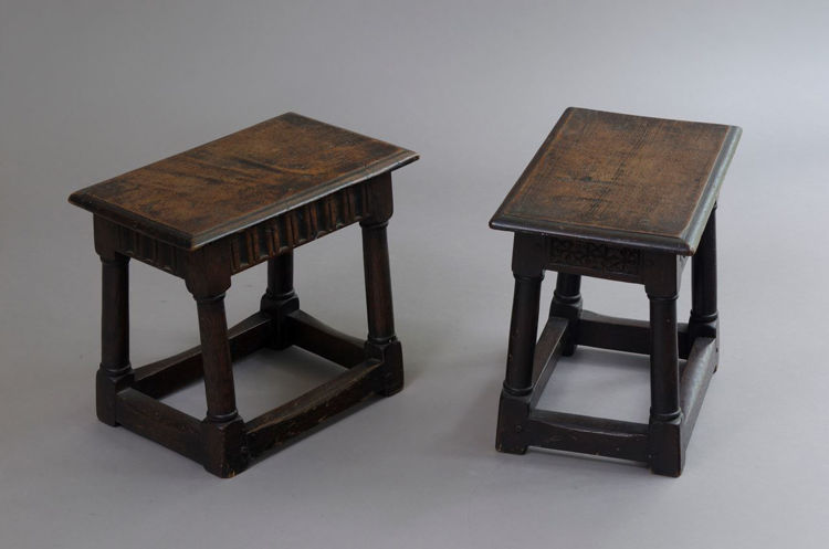 Picture of Pair English Joint Stools
