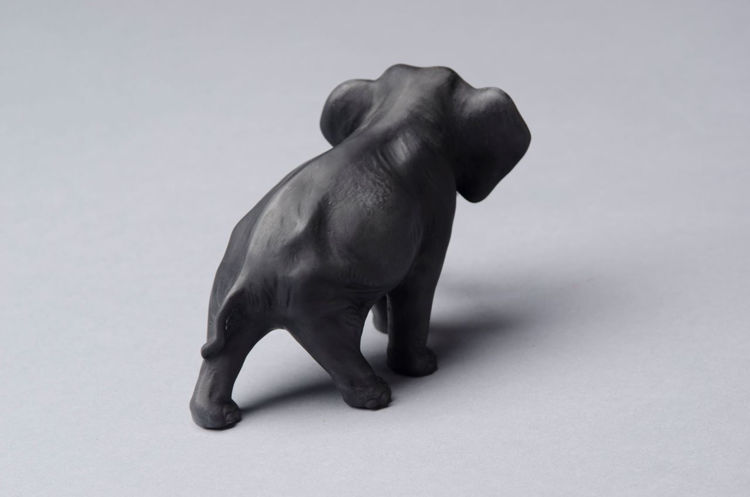 Picture of Elephant in Black Basalt