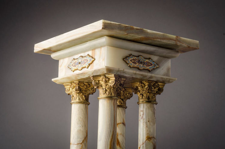 Picture of Green Onyx and Gilt-Bronze Pedestal