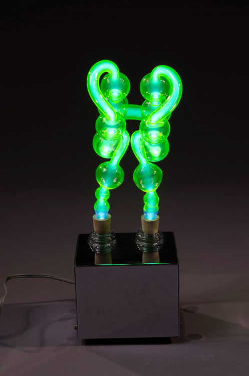 Picture of Green Neon Glass Sculpture