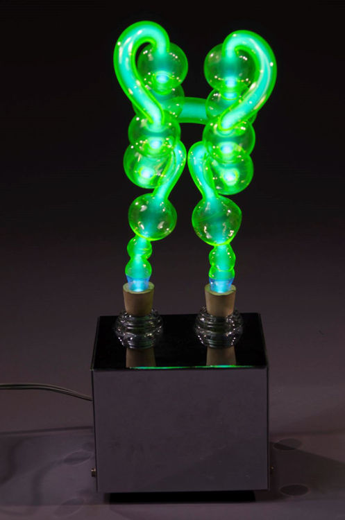 Picture of Green Neon Glass Sculpture