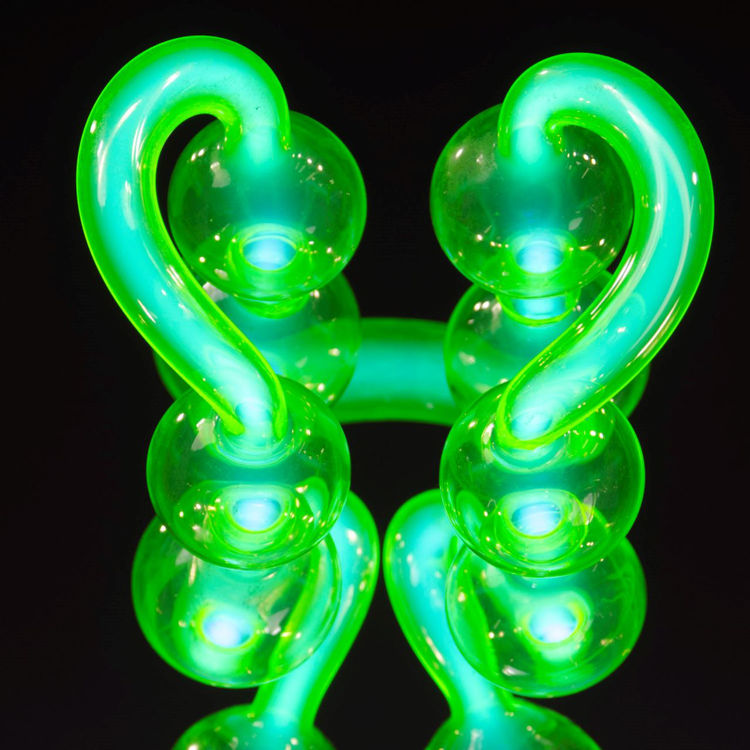 Picture of Green Neon Glass Sculpture