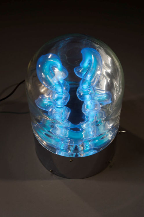 Picture of Blue Neon Glass Sculpture