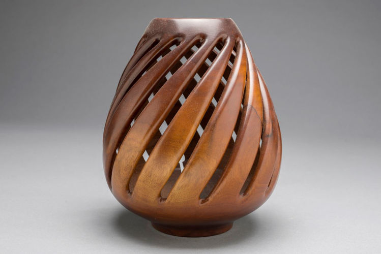 Picture of Cut Out Wood Vase