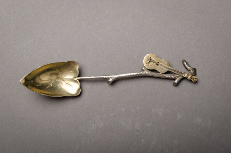 Picture of Silver Spoon - Parcel Gilt Leaf and Guitar