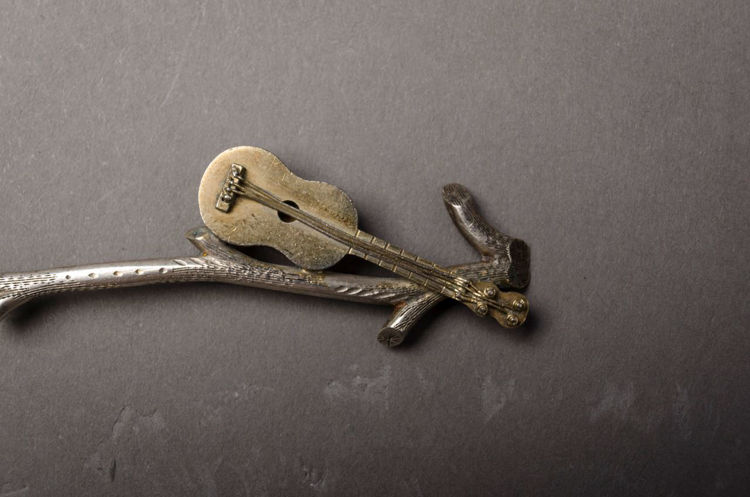 Picture of Silver Spoon - Parcel Gilt Leaf and Guitar