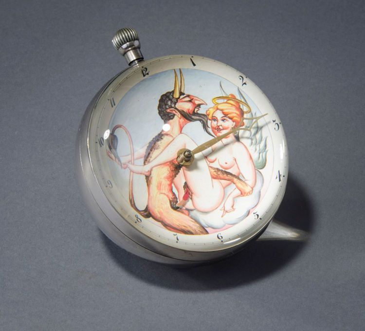 Picture of Devil and Angel Ball Clock