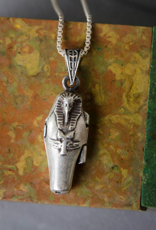 Picture of Sarcophagus Pendant with Mummy Necklace