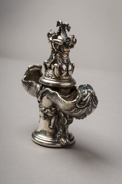 Picture of Figural 800 Silver Double Salt Cellar