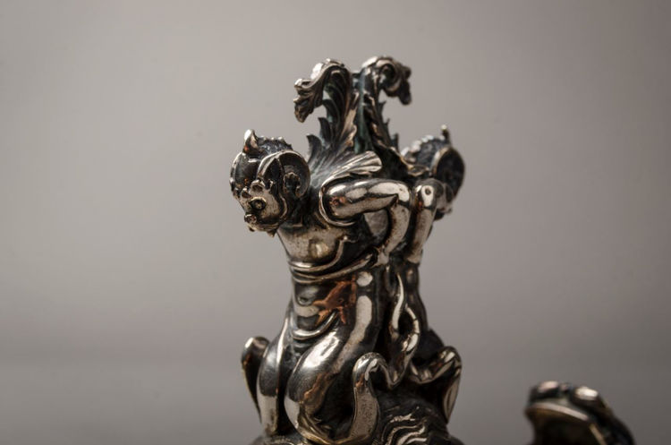 Picture of Figural 800 Silver Double Salt Cellar