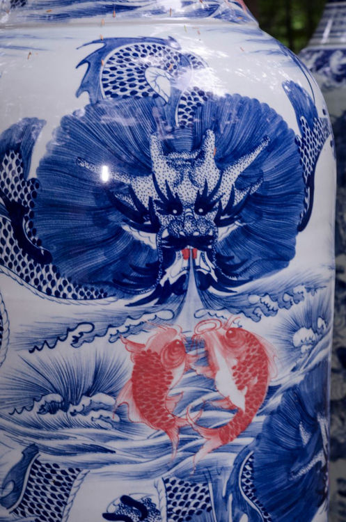 Picture of Massive Traditional Cobalt Vase