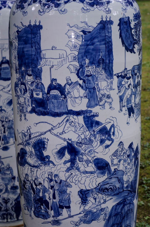 Picture of Massive Traditional Cobalt Vase