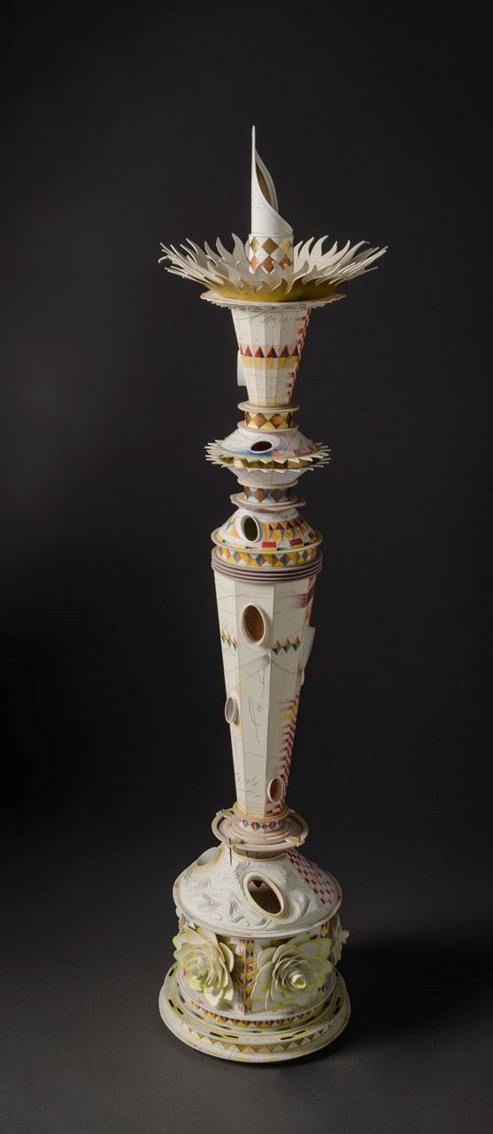 Paper Constructed Candlestick | Hieronymus Objects