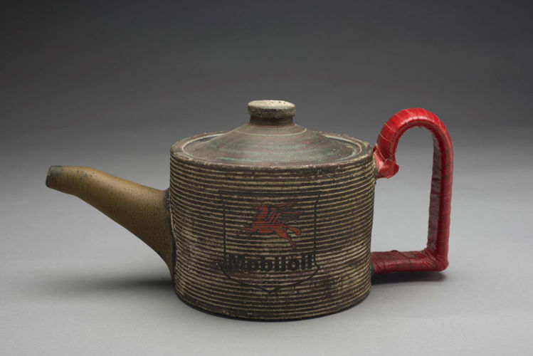 Picture of Teapot with Red Handle