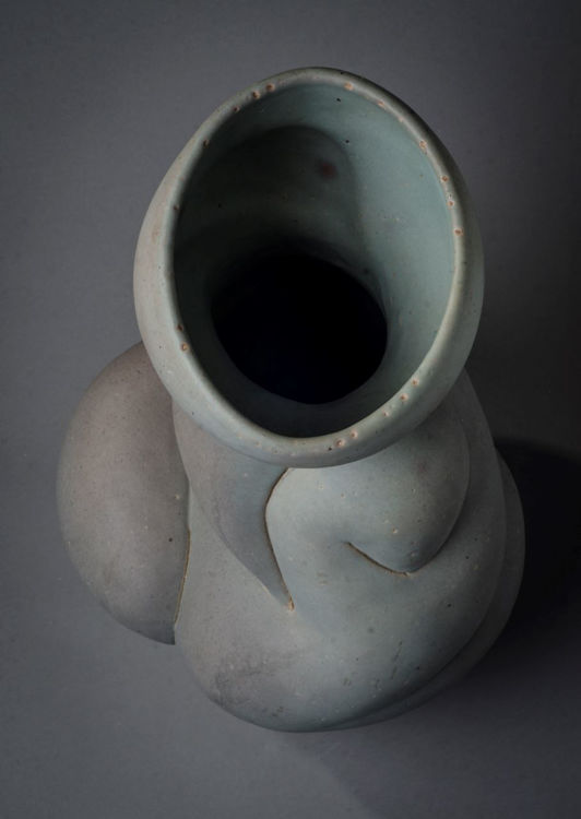 Picture of Abstract Vase in Verdigris