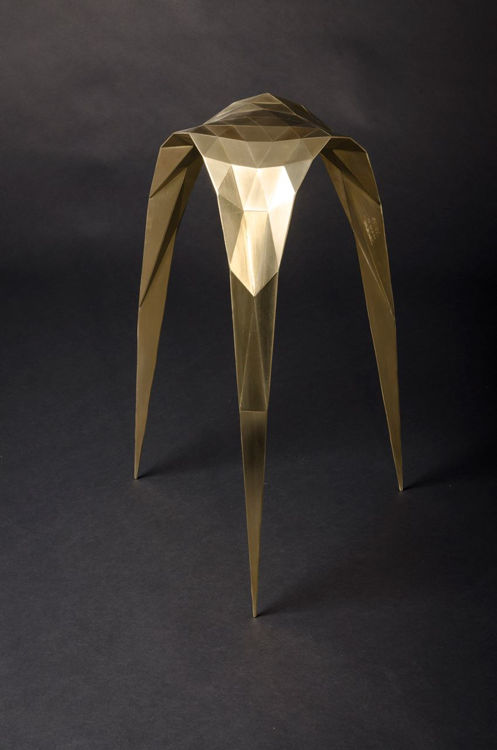 Picture of Brass Triangle Stool ET-B9
