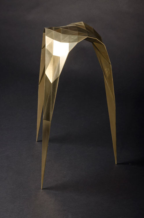 Picture of Brass Triangle Stool ET-B9