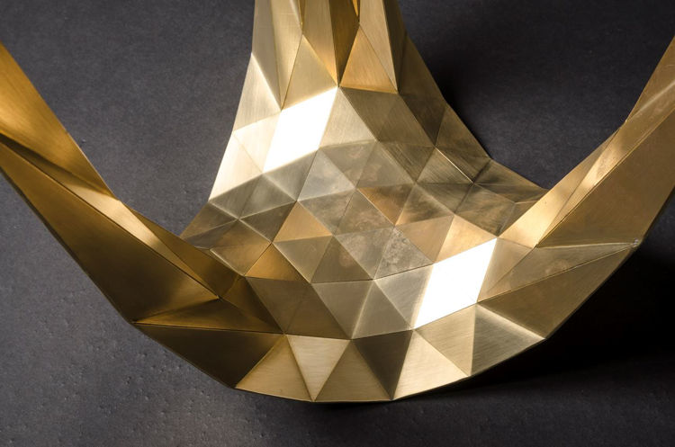 Picture of Brass Triangle Stool ET-B9