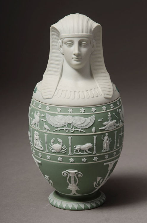 Picture of Canopic Jar - Green Jasperware Dip