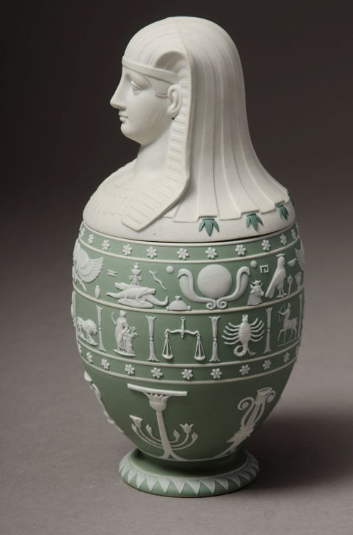 Picture of Canopic Jar - Green Jasperware Dip