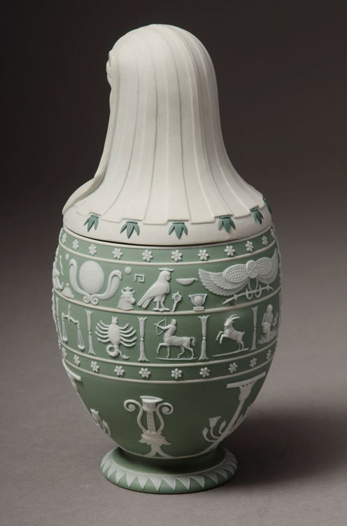 Picture of Canopic Jar - Green Jasperware Dip