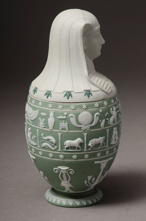 Picture of Canopic Jar - Green Jasperware Dip