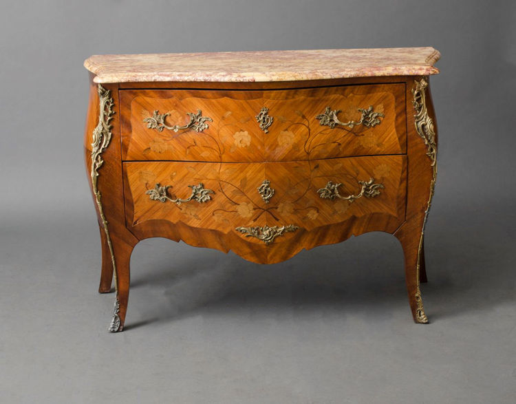 Picture of Gilt Bronze Mounted Marquetry Bombe