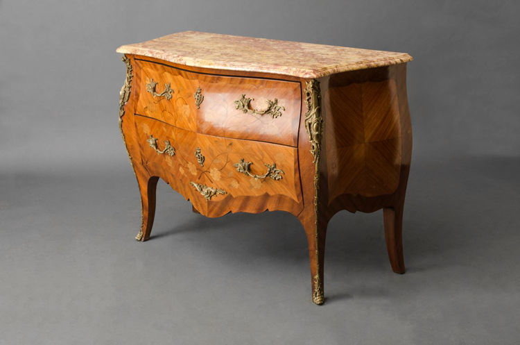 Picture of Gilt Bronze Mounted Marquetry Bombe