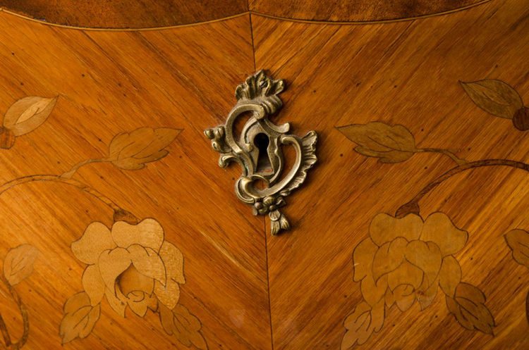 Picture of Gilt Bronze Mounted Marquetry Bombe