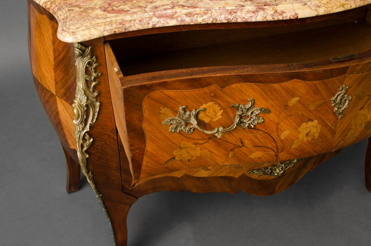 Picture of Gilt Bronze Mounted Marquetry Bombe