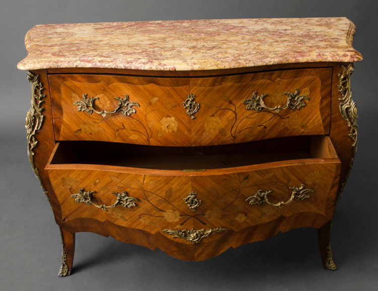 Picture of Gilt Bronze Mounted Marquetry Bombe