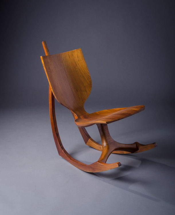 Picture of Rocking Low Wood Artist's Chair