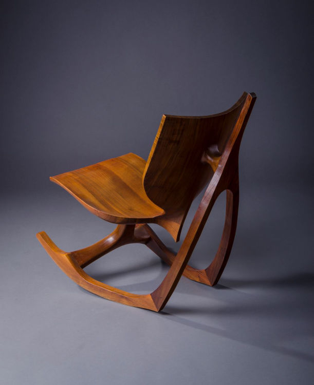 Picture of Rocking Low Wood Artist's Chair
