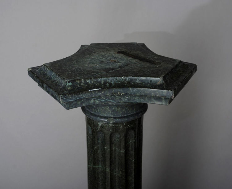 Picture of Dark Green Marbled Pedestal