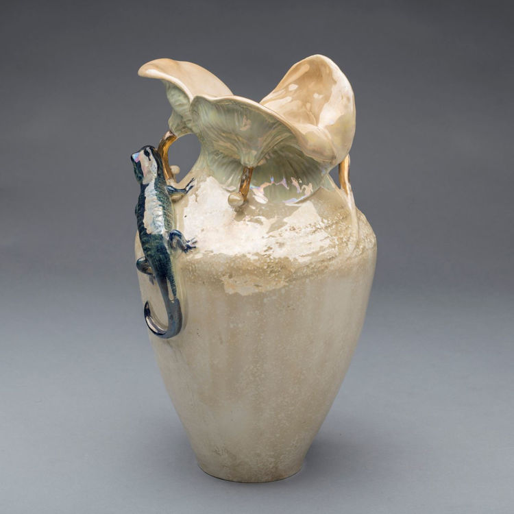 Picture of Amphora Ceramic Vase with Lizard